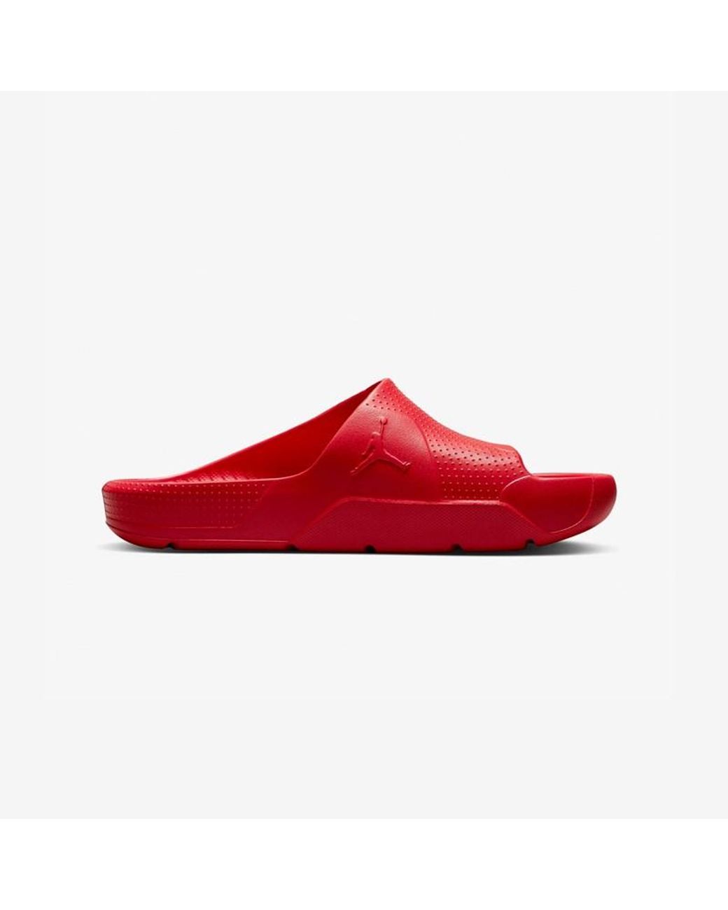 red jordan slides