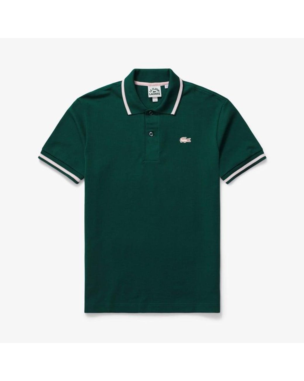 Lacoste Chemise Col Bord-cotes Ma X Le Fleur in Green | Lyst