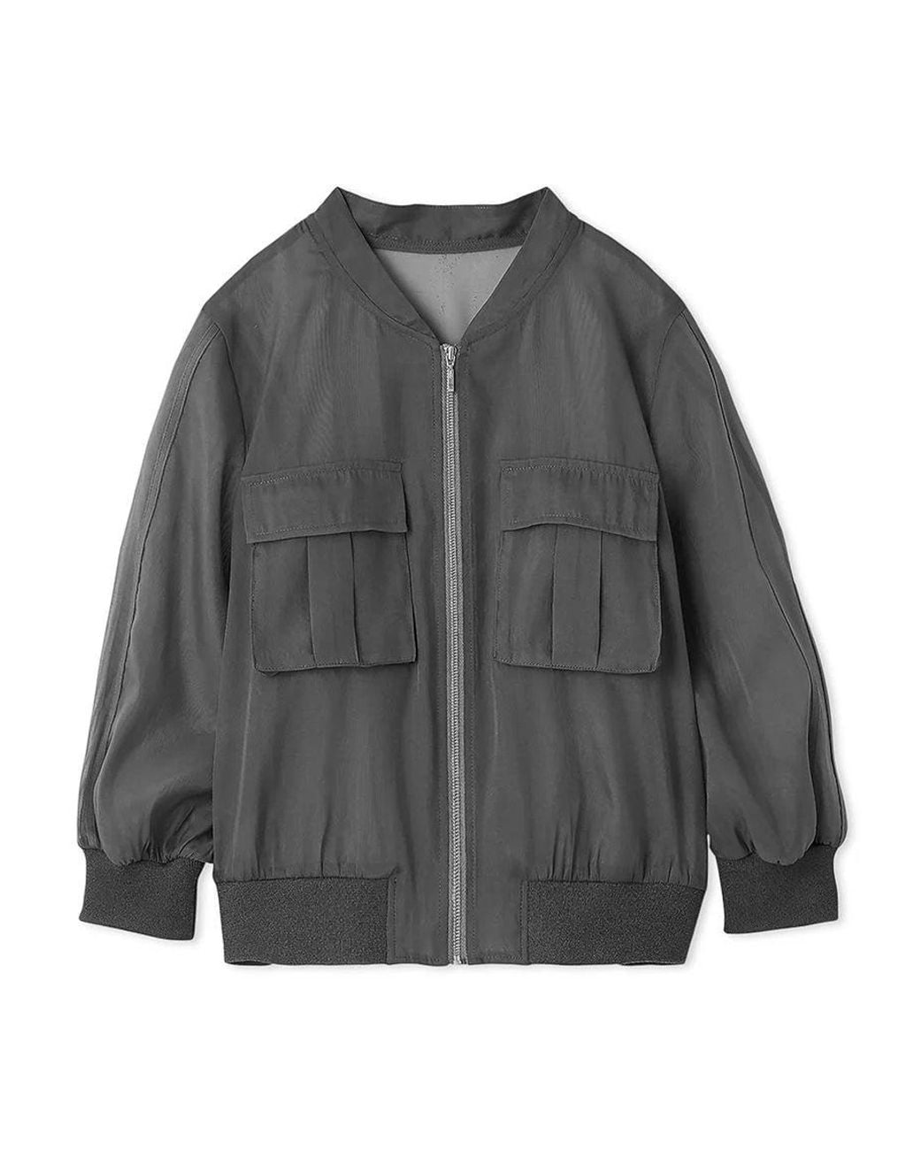 SNIDEL White Sheer Blouson Jacket