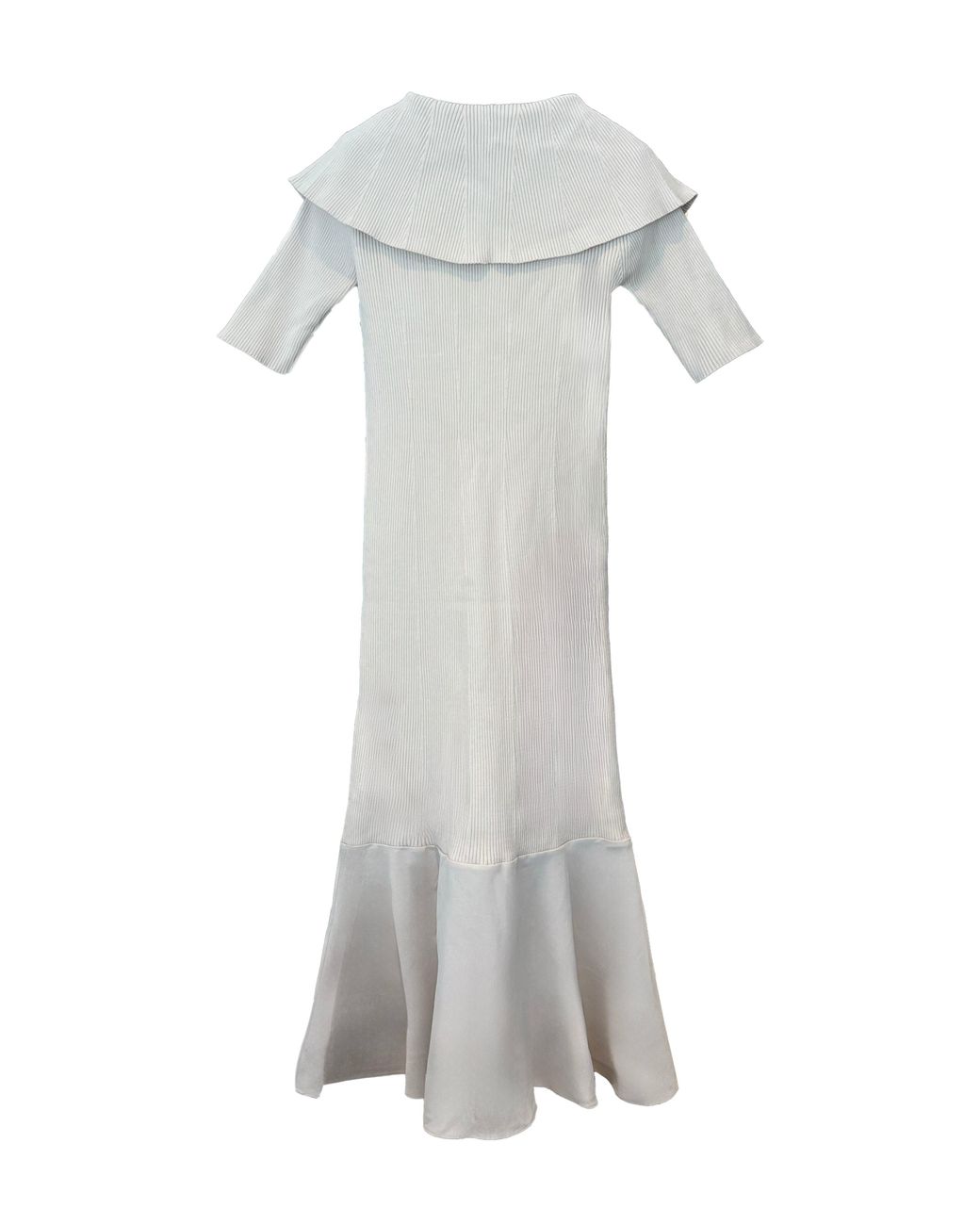 slim fit dress slacks Short Sleeve Rib Flare Sweater Dress – Elie Tahari main image 0