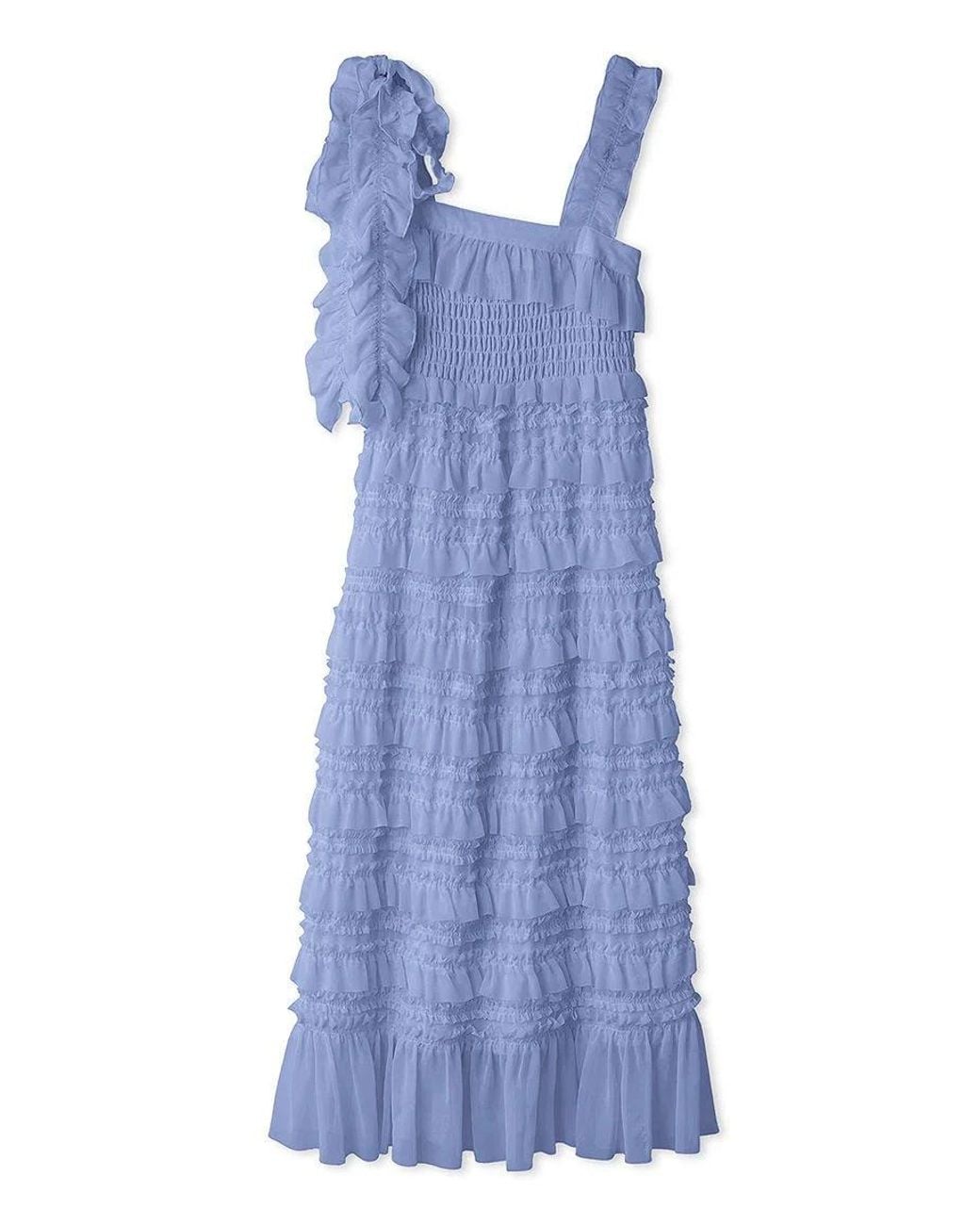 chinese dress ladies Jacquard Floral Bow Tie Midi Dress  SNIDEL