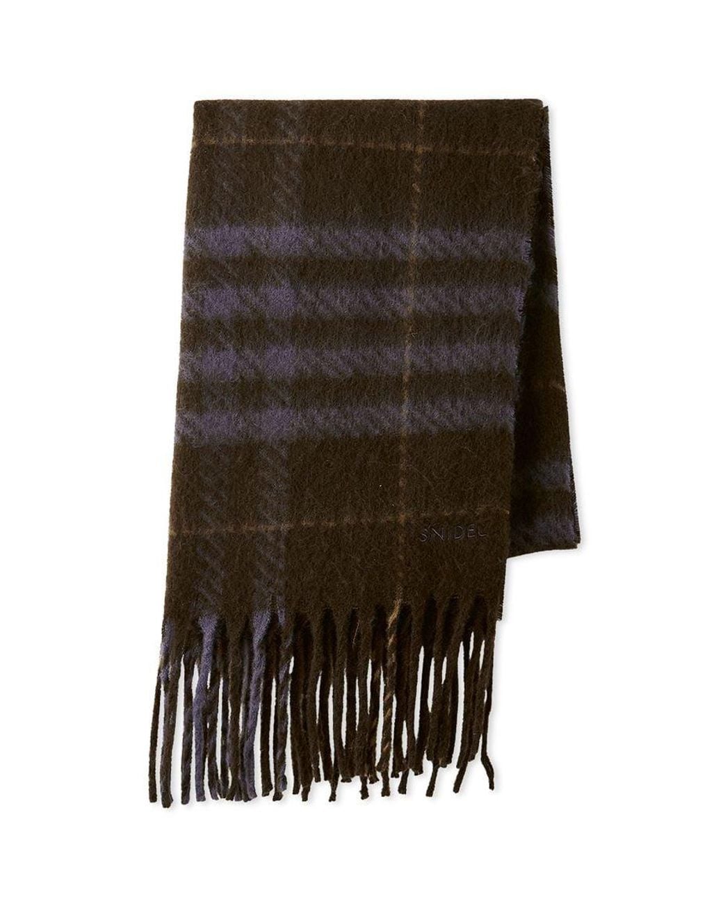 SNIDEL Gray Checked Pattern Scarf