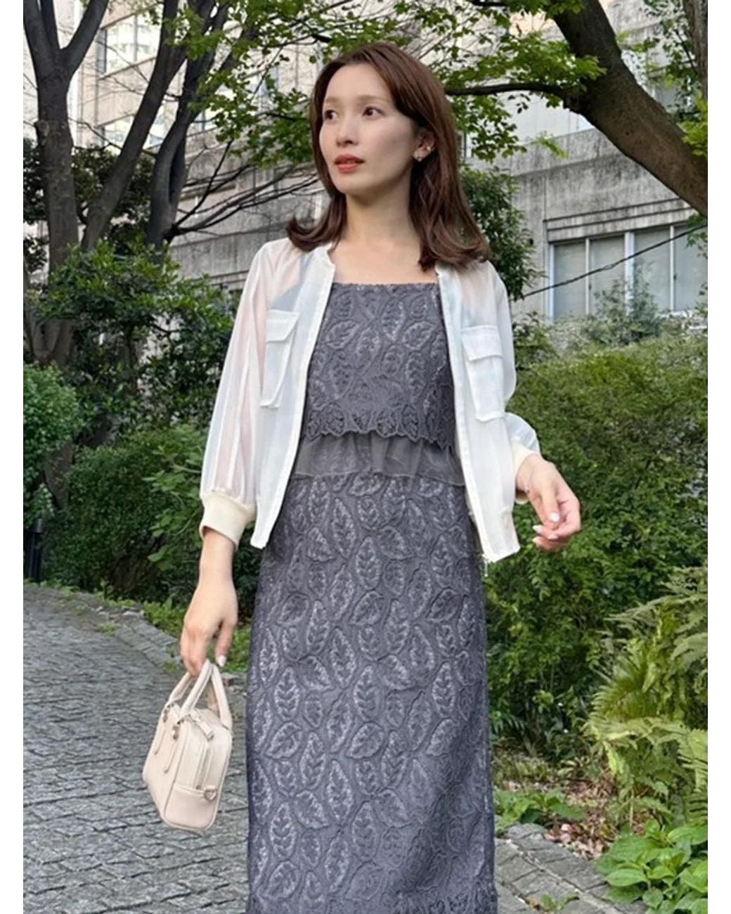 SNIDEL White Sheer Blouson Jacket