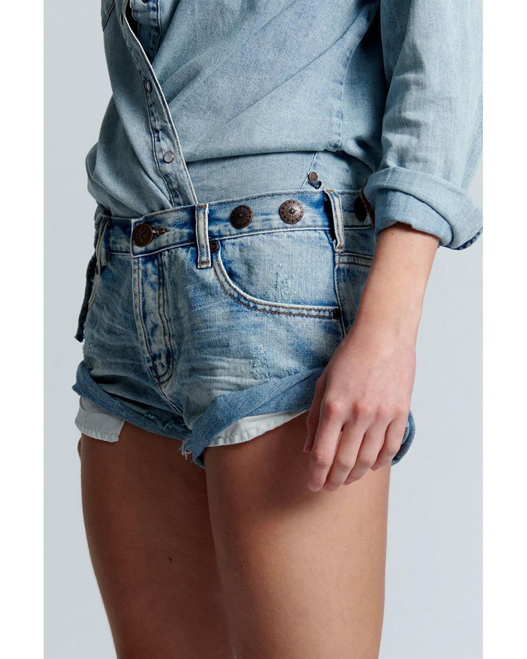 One Teaspoon Cotton Studded Bandits In 