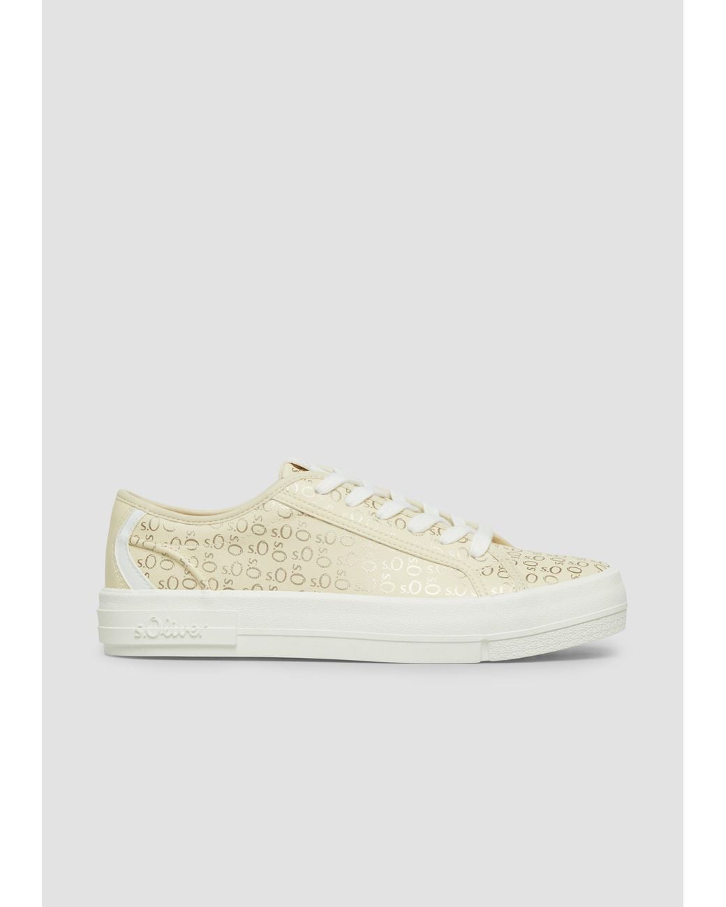 S.oliver Natural Sneaker Mit Allover-Print