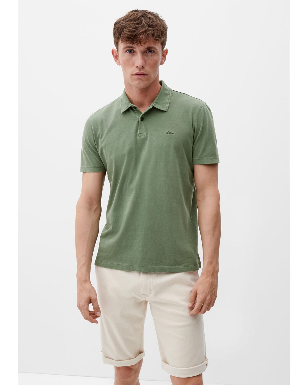 S.oliver Poloshirt mit dezenter Logostickerei in Grün für Herren | Lyst DE