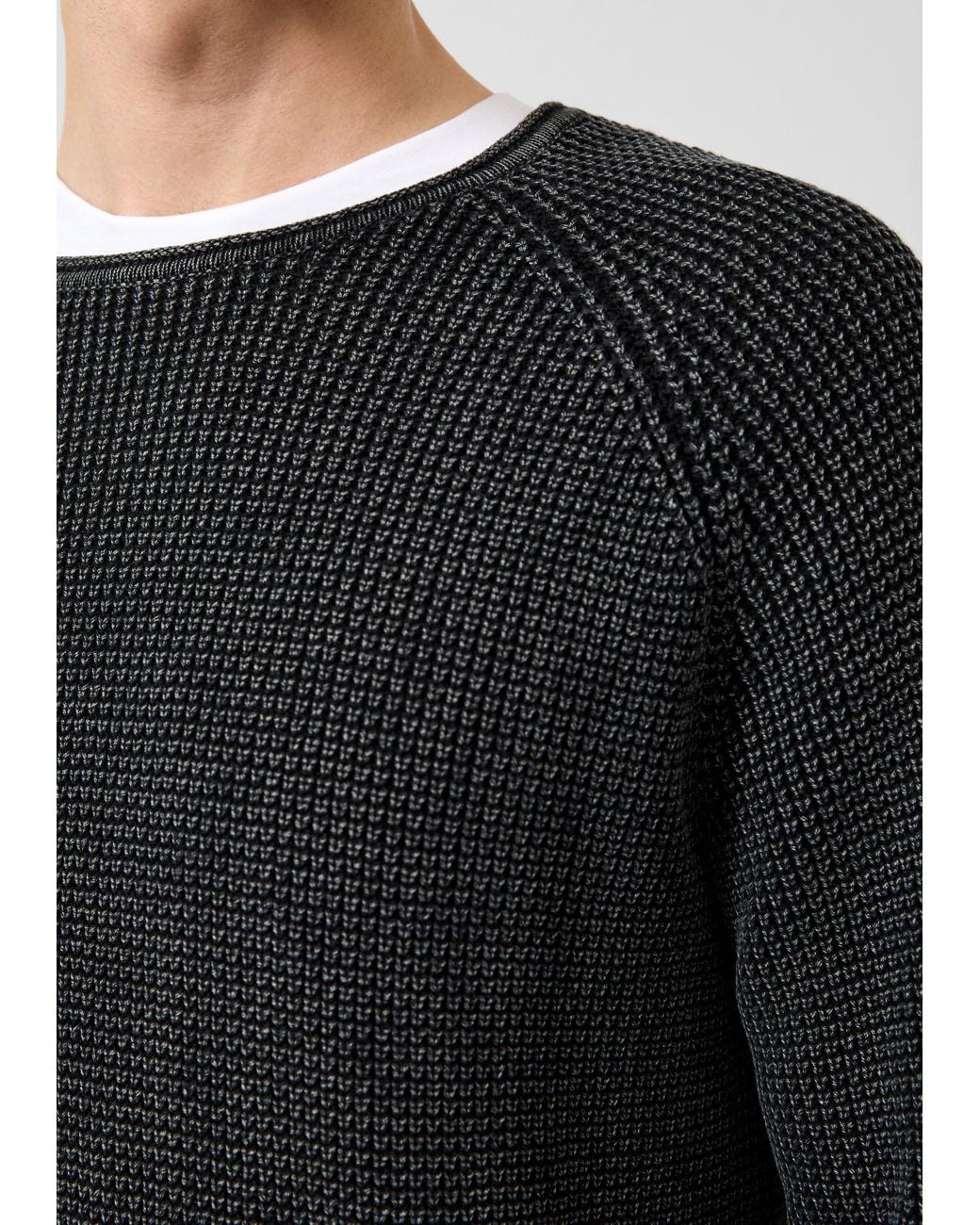 QS Grobstrick-Pullover Mit Waschung in Gray für Herren