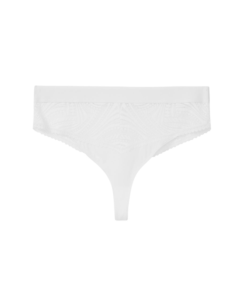 S.oliver White String Mit Spitzen-Details