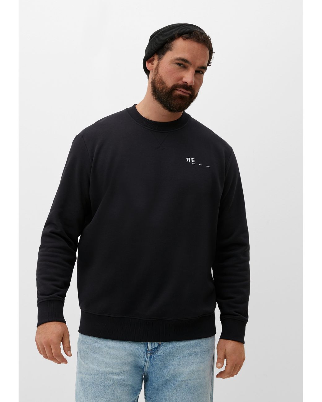 S.oliver Sweatshirt mit Rückenprint in Schwarz für Herren | Lyst DE