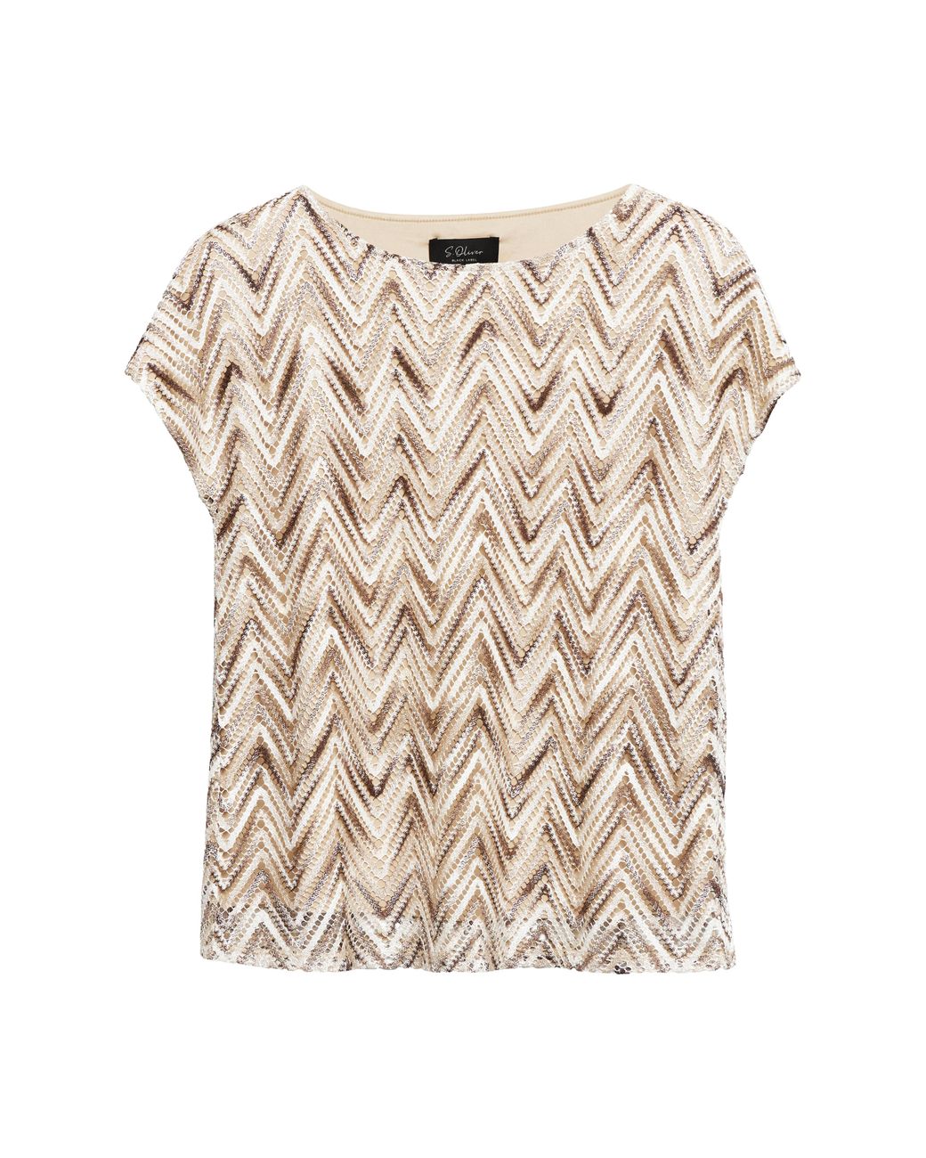 S.oliver Natural Feinstrickpullover Mit Futter