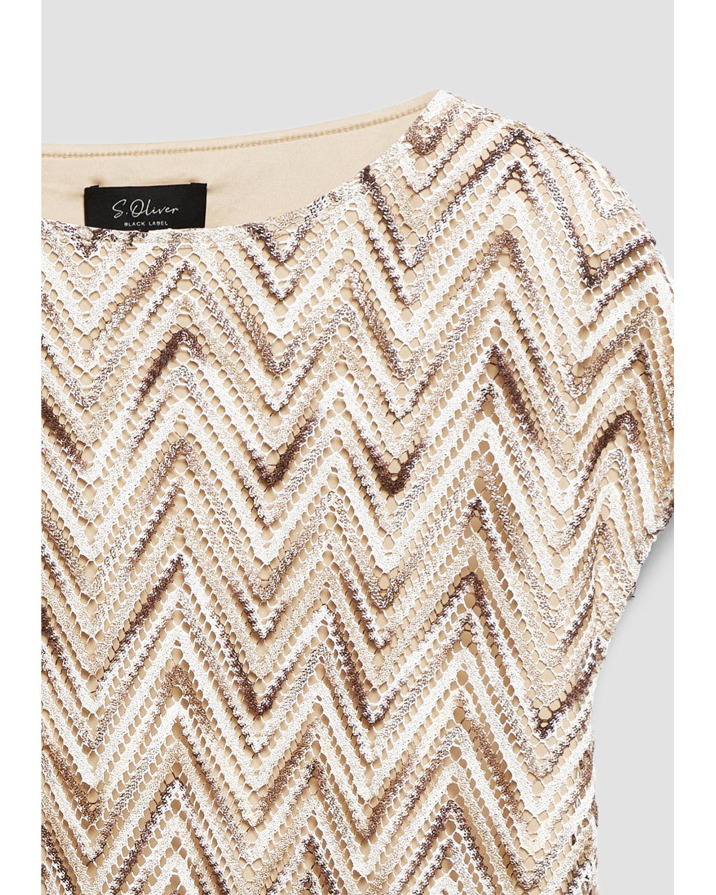 S.oliver Natural Feinstrickpullover Mit Futter