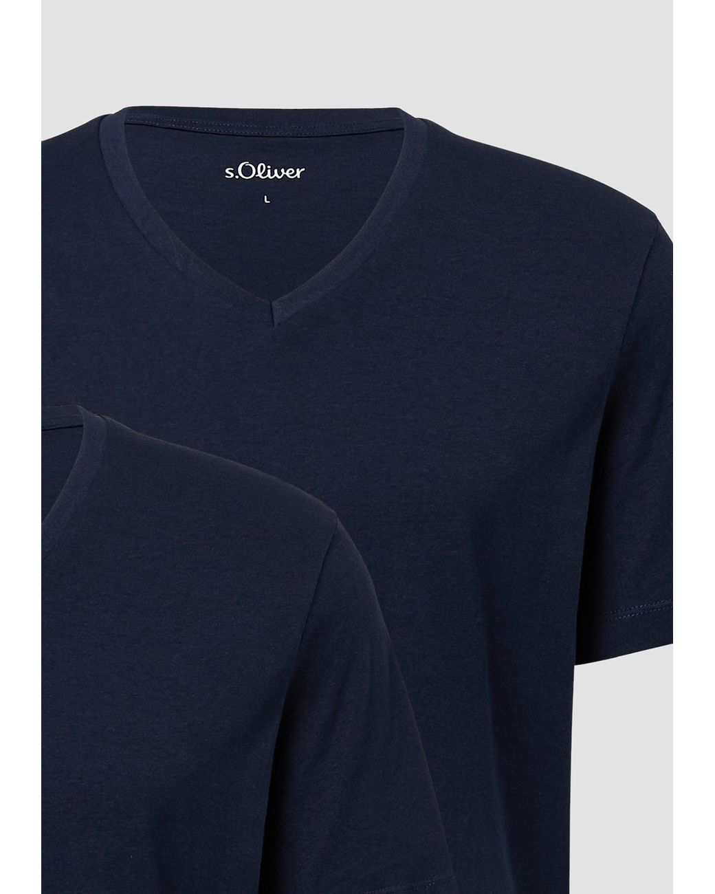 S.oliver 2Er-Pack Basic-T-Shirts Aus Baumwolle in Blue für Herren