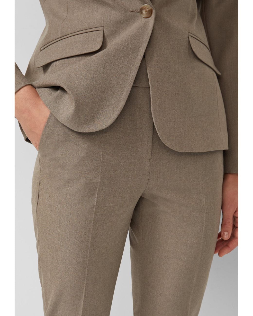 S.oliver Natural Cigarette-Pants Mit Elastikbund