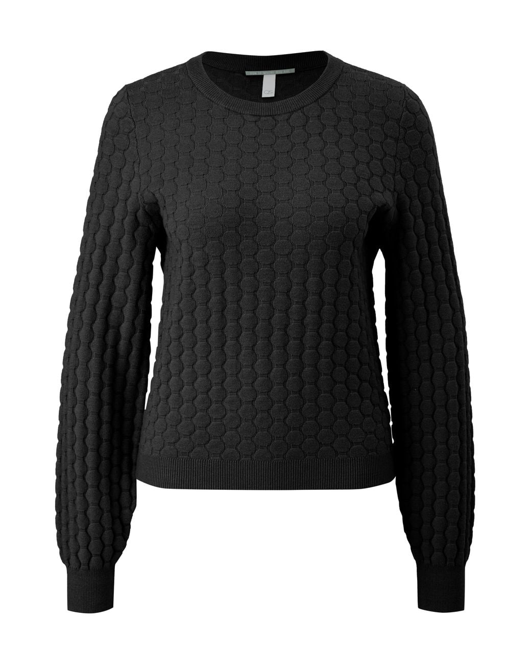 QS Black Strukturierter Pullover
