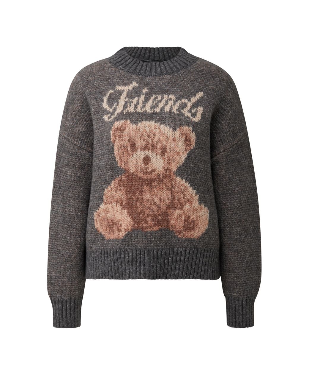 QS Gray Pullover Mit Teddy-Motiv
