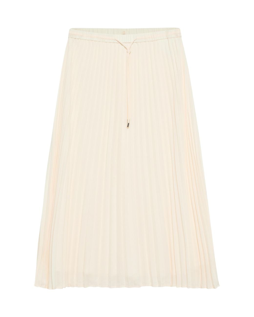 Comma, Geplooide Midirok Van Chiffon in het White