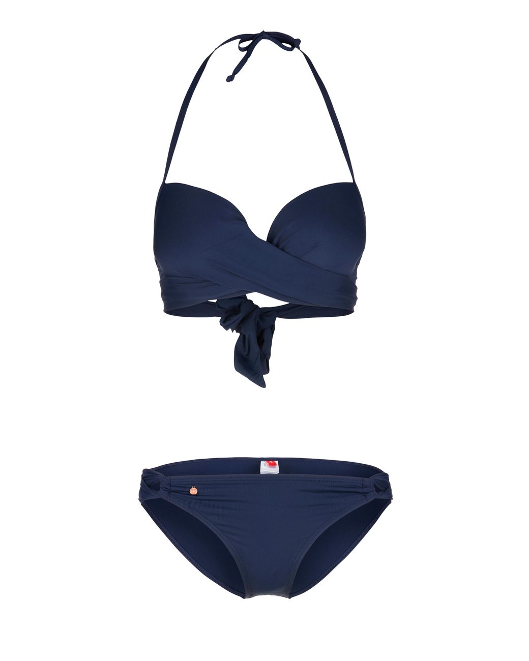S.oliver Blue Einfarbiger Push Up-Bikini