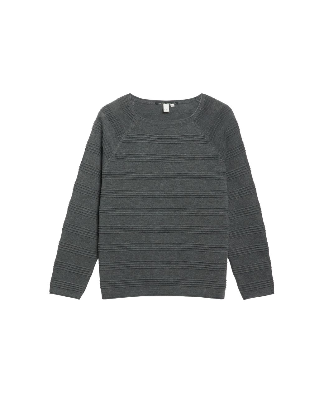 QS Gray Pullover Mit Strukturstreifen