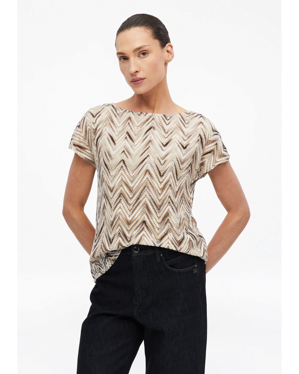 S.oliver Natural Feinstrickpullover Mit Futter