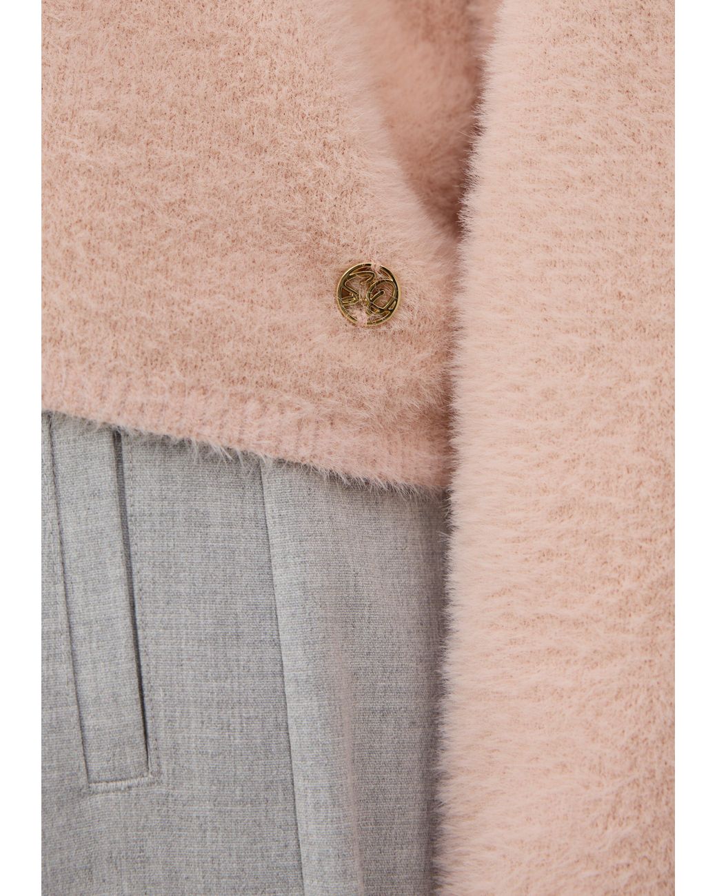 S.oliver Pink Flauschiger Pullover Mit U-Boot-Ausschnitt
