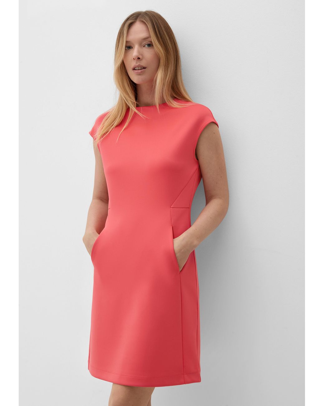 S.oliver Kleid aus Scuba in Rot | Lyst DE