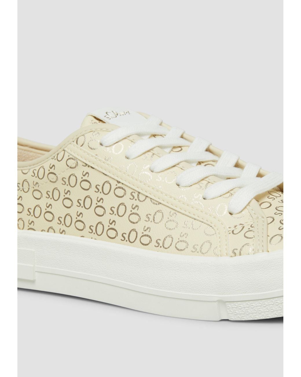 S.oliver Natural Sneaker Mit Allover-Print