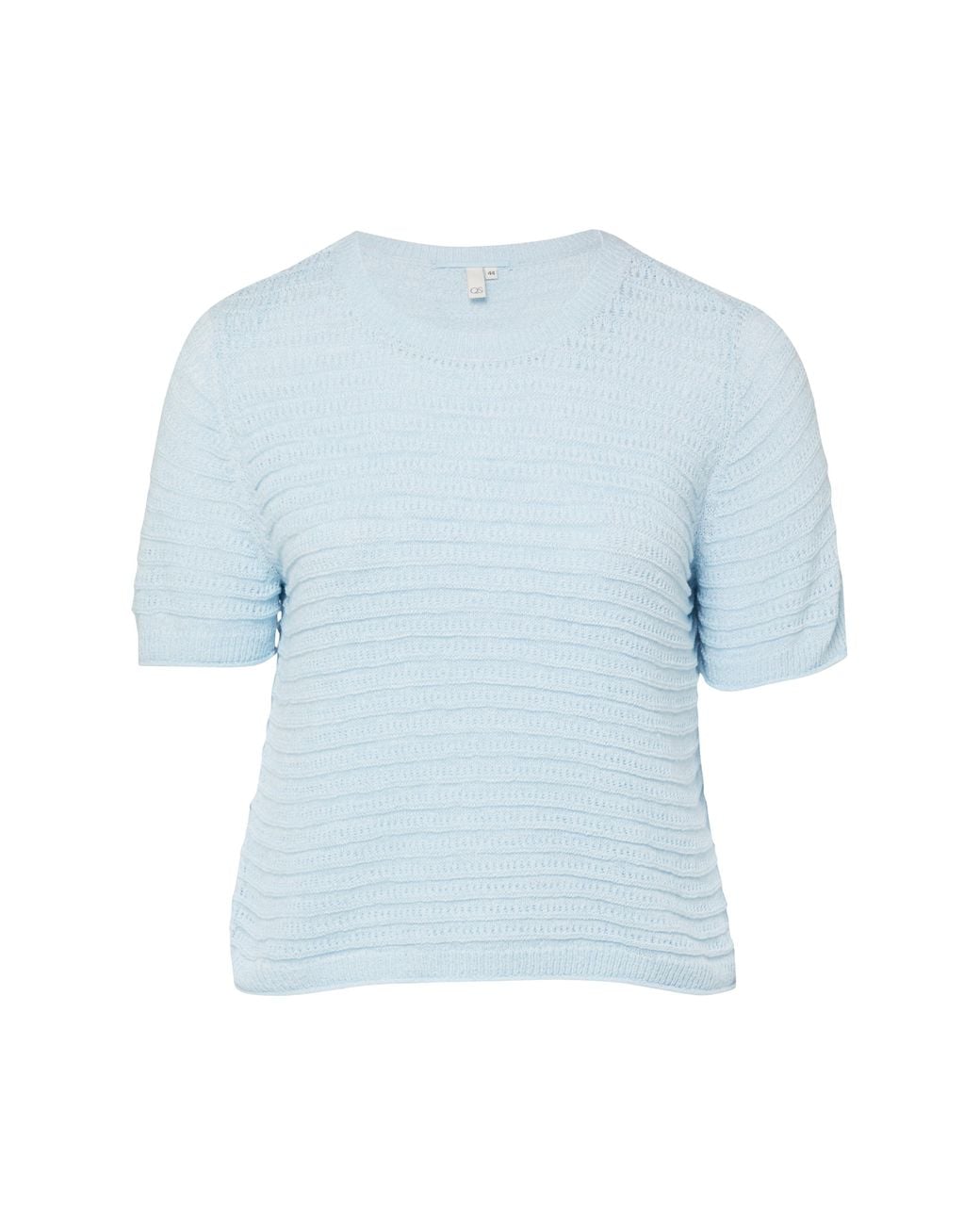 QS White Pullover Mit Ajourmuster