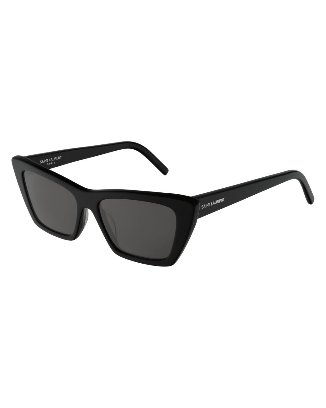Saint Laurent Sl 276 Mica 001 Cateye Sunglasses In Grey Black Lyst Saint Laurent Sl 276 Mica 001 Cateye Sunglasses In Grey Black Lyst