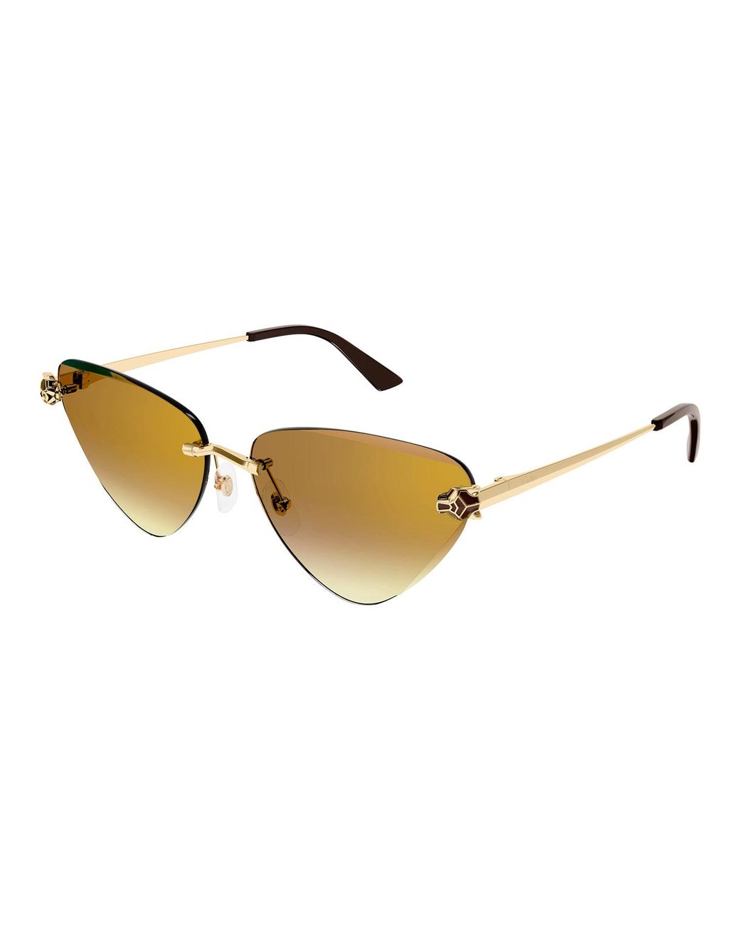 Cartier Ct0399s 003 Cat Eye Sunglasses in Black Lyst