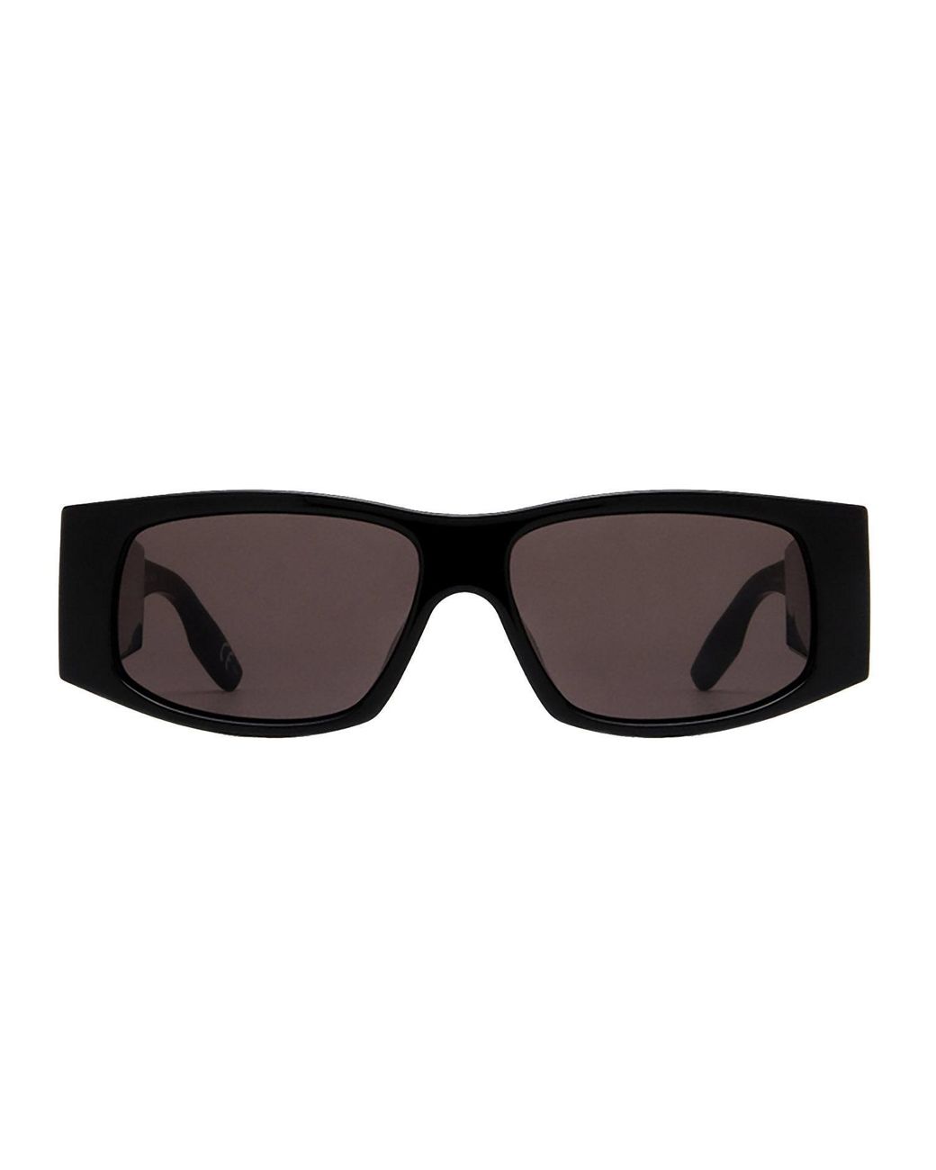 Balenciaga Bb0100s 001 Rectangle Sunglasses in Black Lyst
