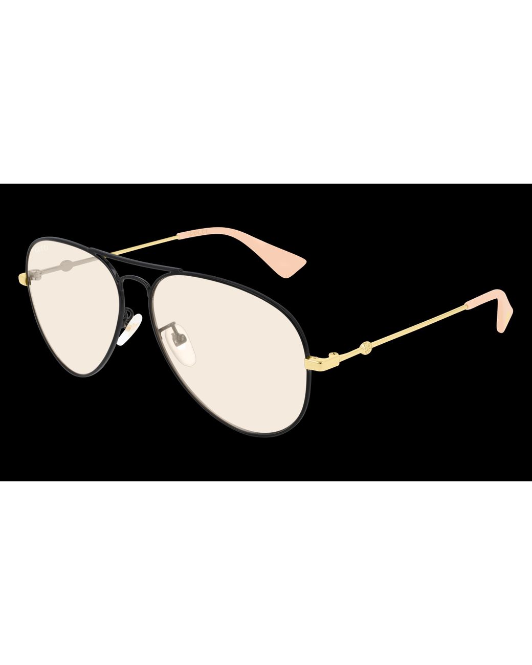 Gucci GG0515S M Aviator Sunglasses in Yellow Lyst