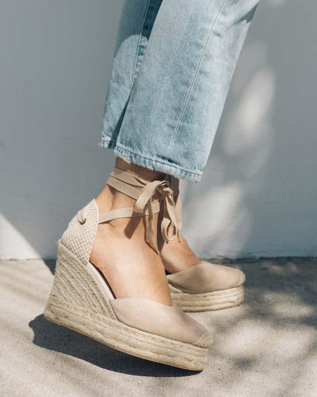 soludos linen espadrille tall wedge sandal