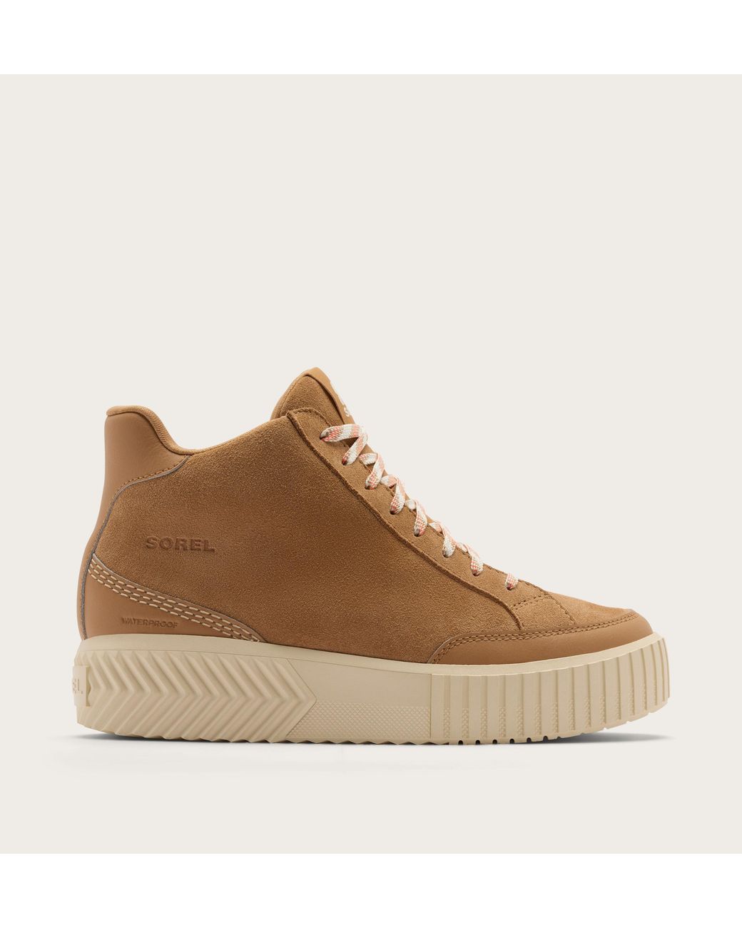 Sorel Brown Ona Ave Zip Mid Waterproof Sneaker