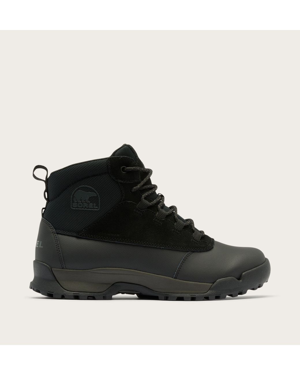 Sorel Black Buxton Lite Lace Plus Waterproof Winter Boots for men