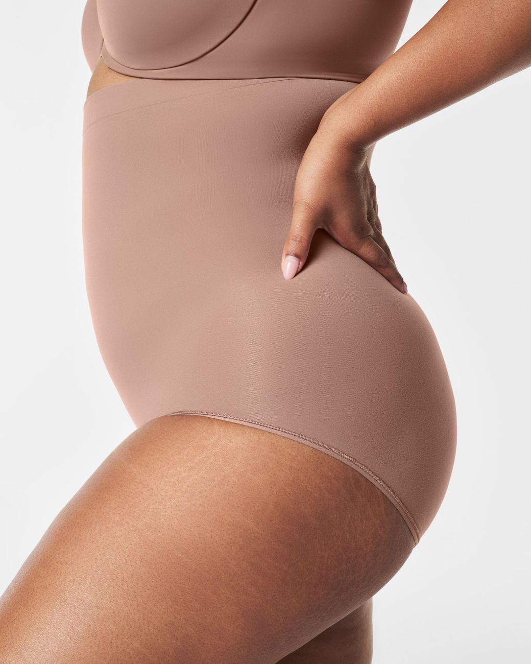 Spanx Brown Sculpt Seamless Power High-Waisted Brief