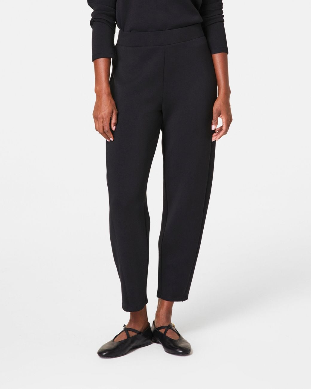 Spanx Black Airessentials Barrel Leg Pants