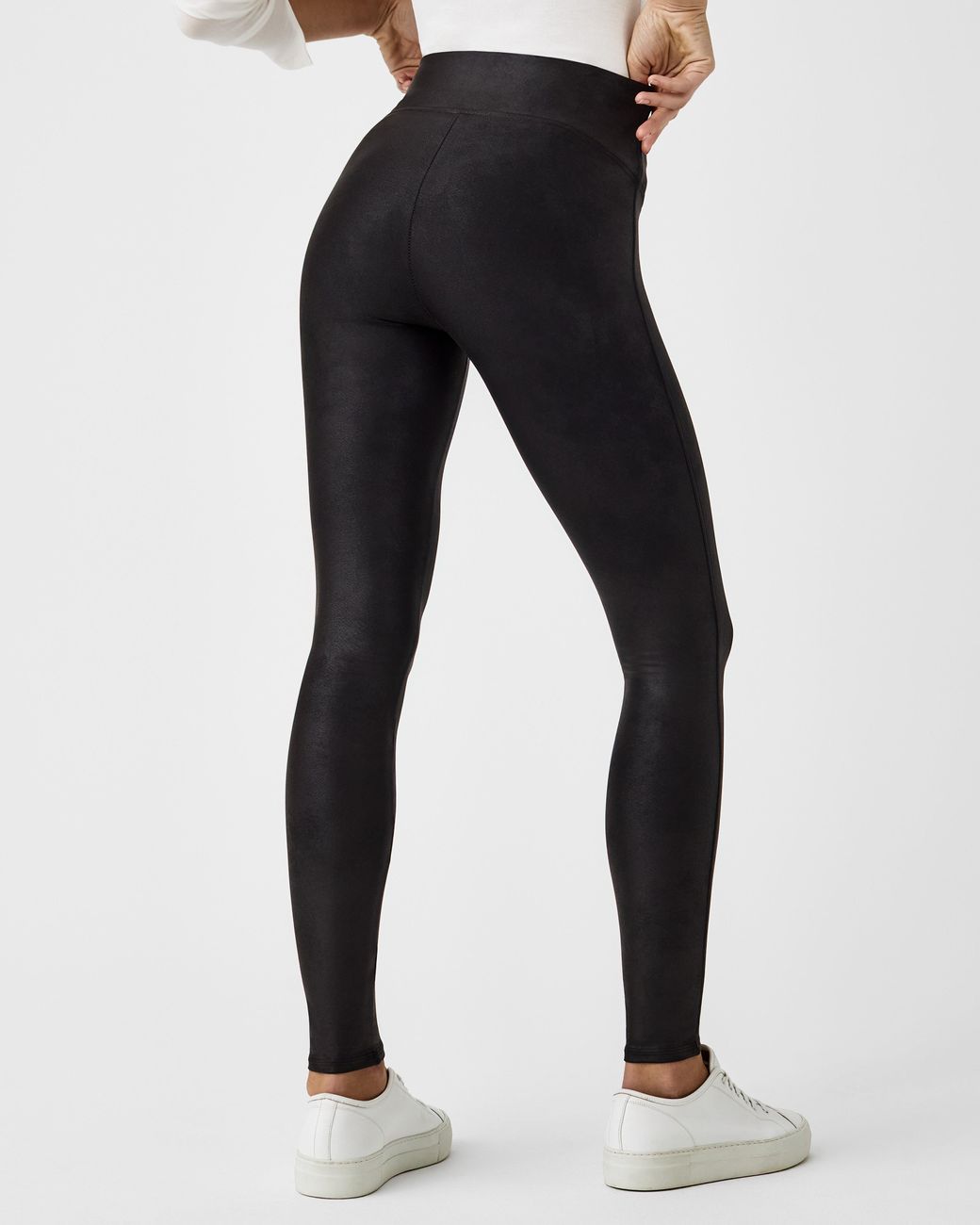 Spanx faux leather leggings vs. an Amazon dupe - Cheryl Shops