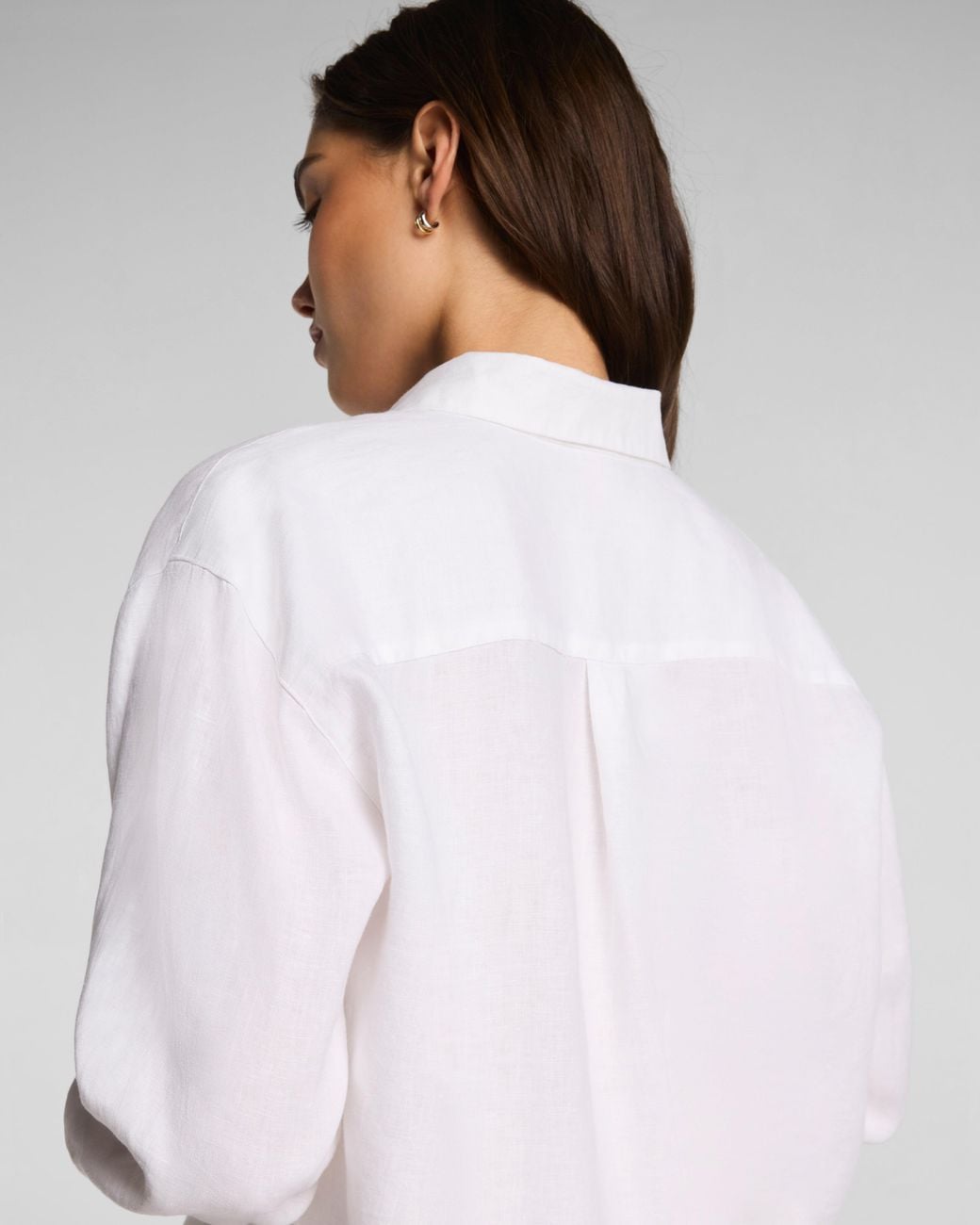 Spanx White Beach Button Down