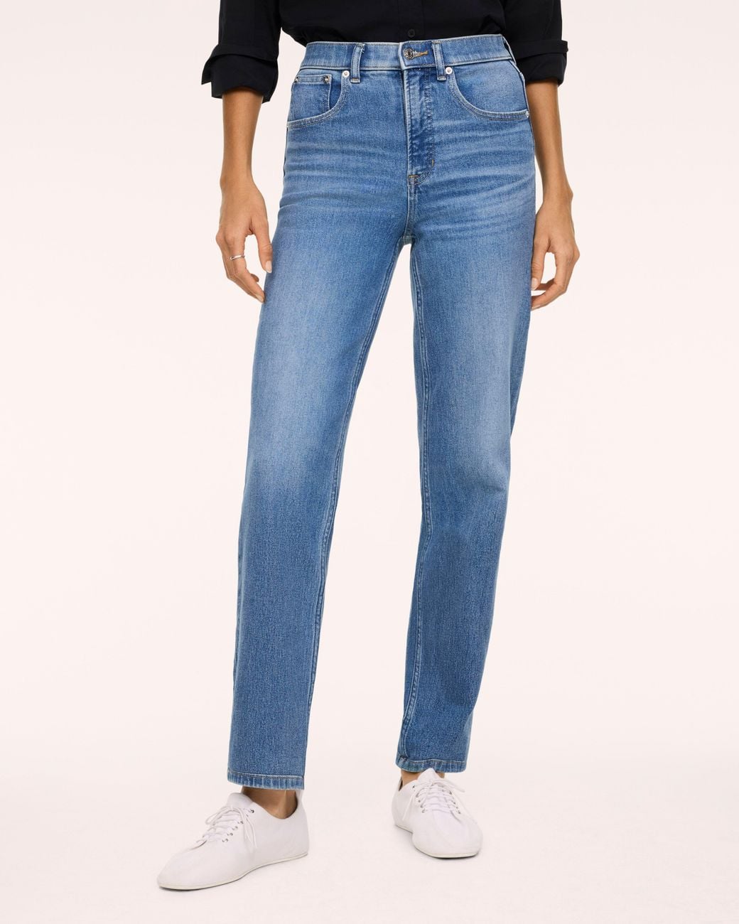 Spanx Blue Shape Authentic 360 90S Straight Leg Jeans, Elysian