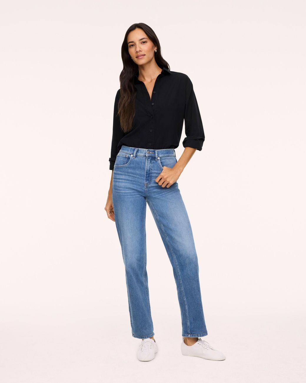 Spanx Blue Shape Authentic 360 90S Straight Leg Jeans, Elysian