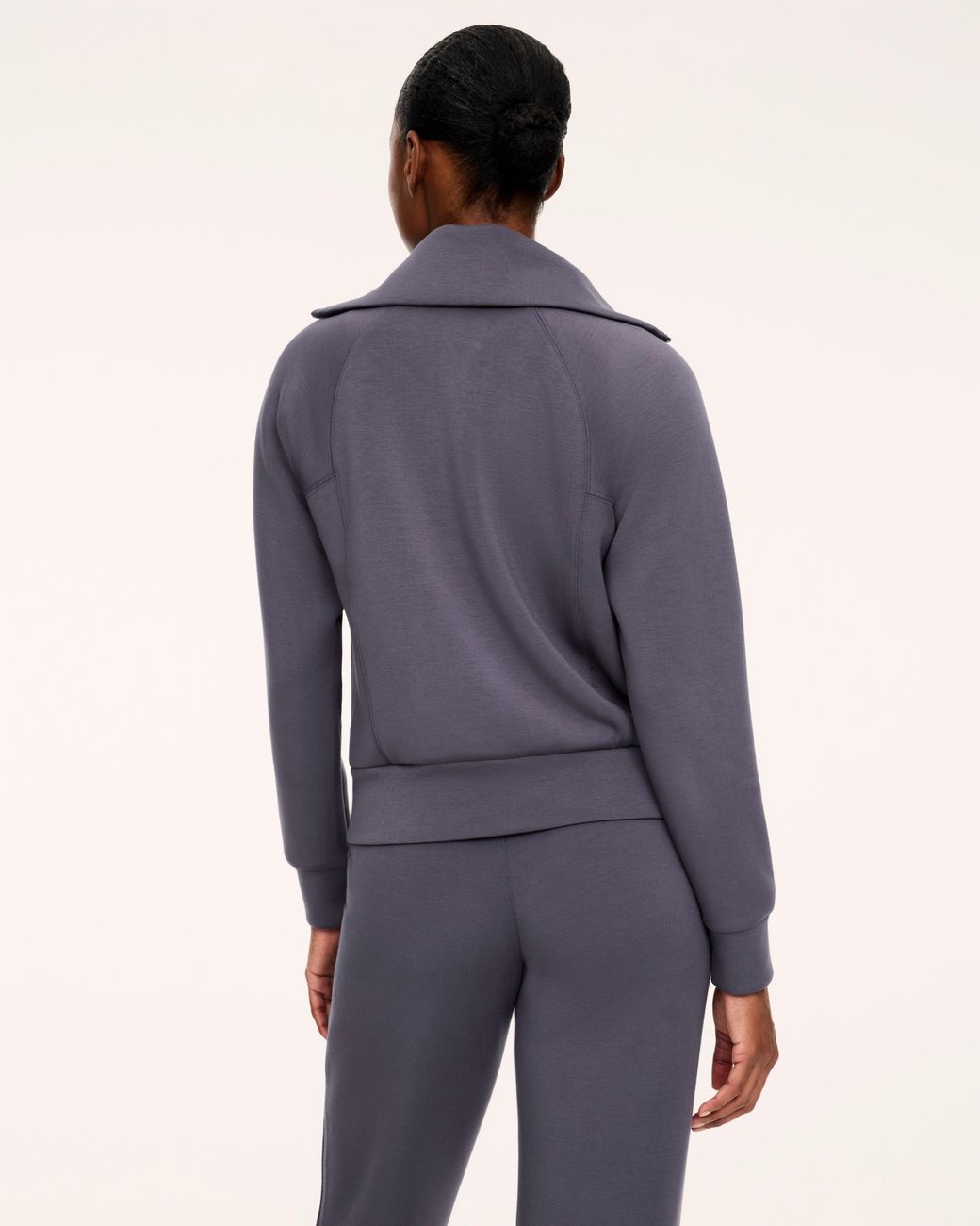 Spanx Blue Airessentials Half Zip Top