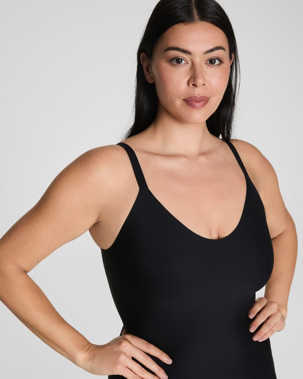 Spanx Black Supersmooth Essential V-Neck Slip