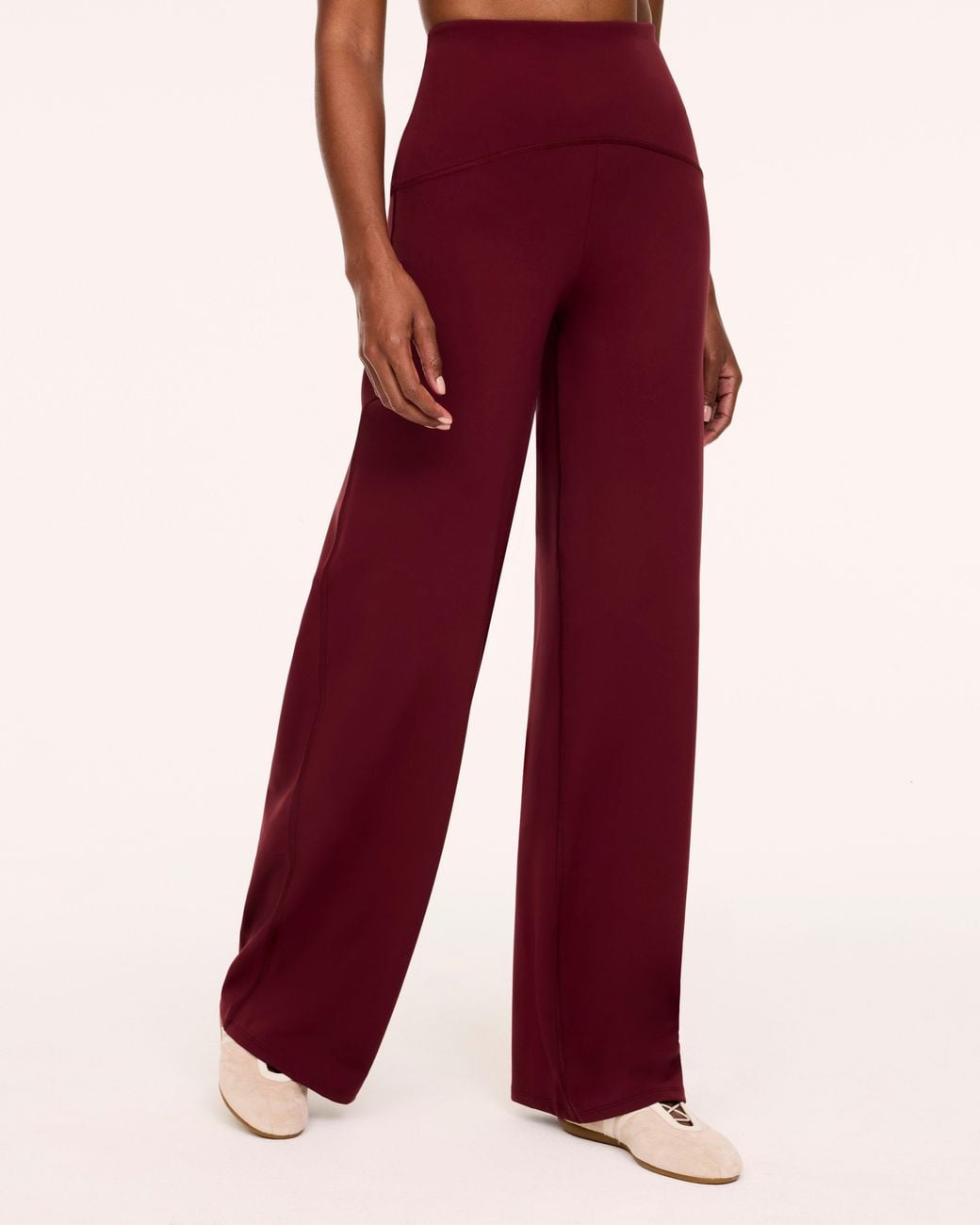 Spanx Red Shape Booty Boost Wide Leg Pants
