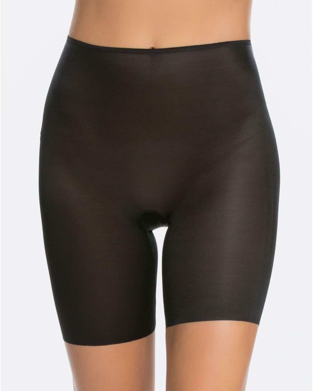 Spanx Cotton Skinny Britches® Mid Thigh Short In Black Lyst