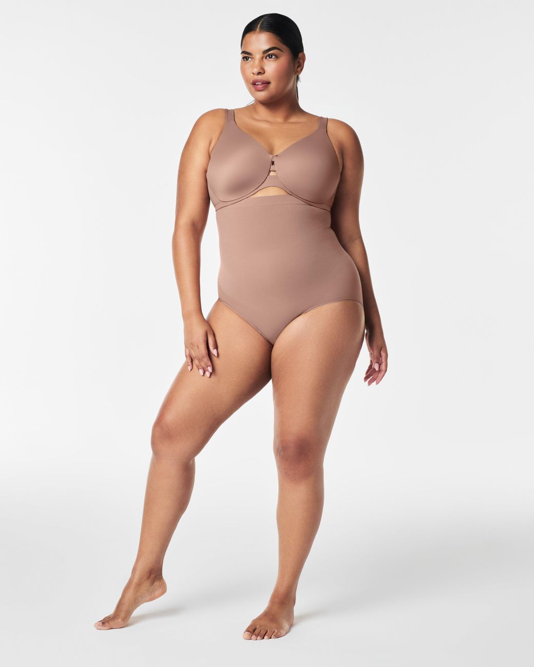 Spanx Brown Sculpt Seamless Power High-Waisted Brief