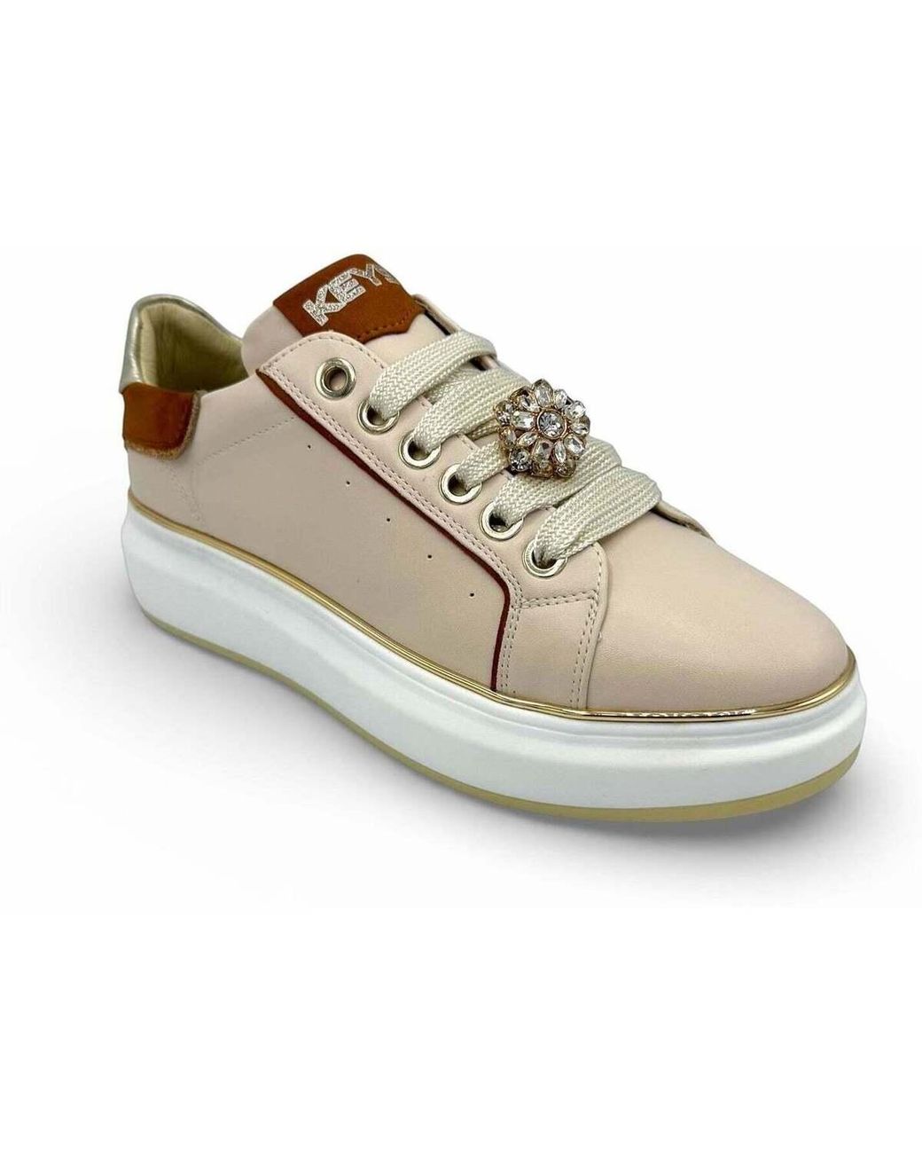 Baskets Basses Keys en coloris Natural