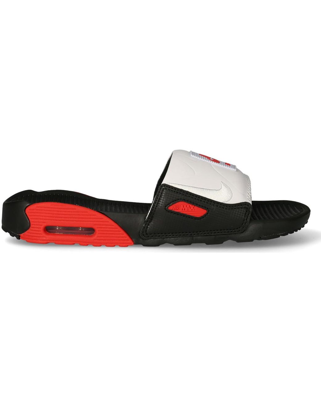 Air Max 90 Slide Noir Rouge Blanc Claquettes Nike pour homme en coloris Noir  | Lyst