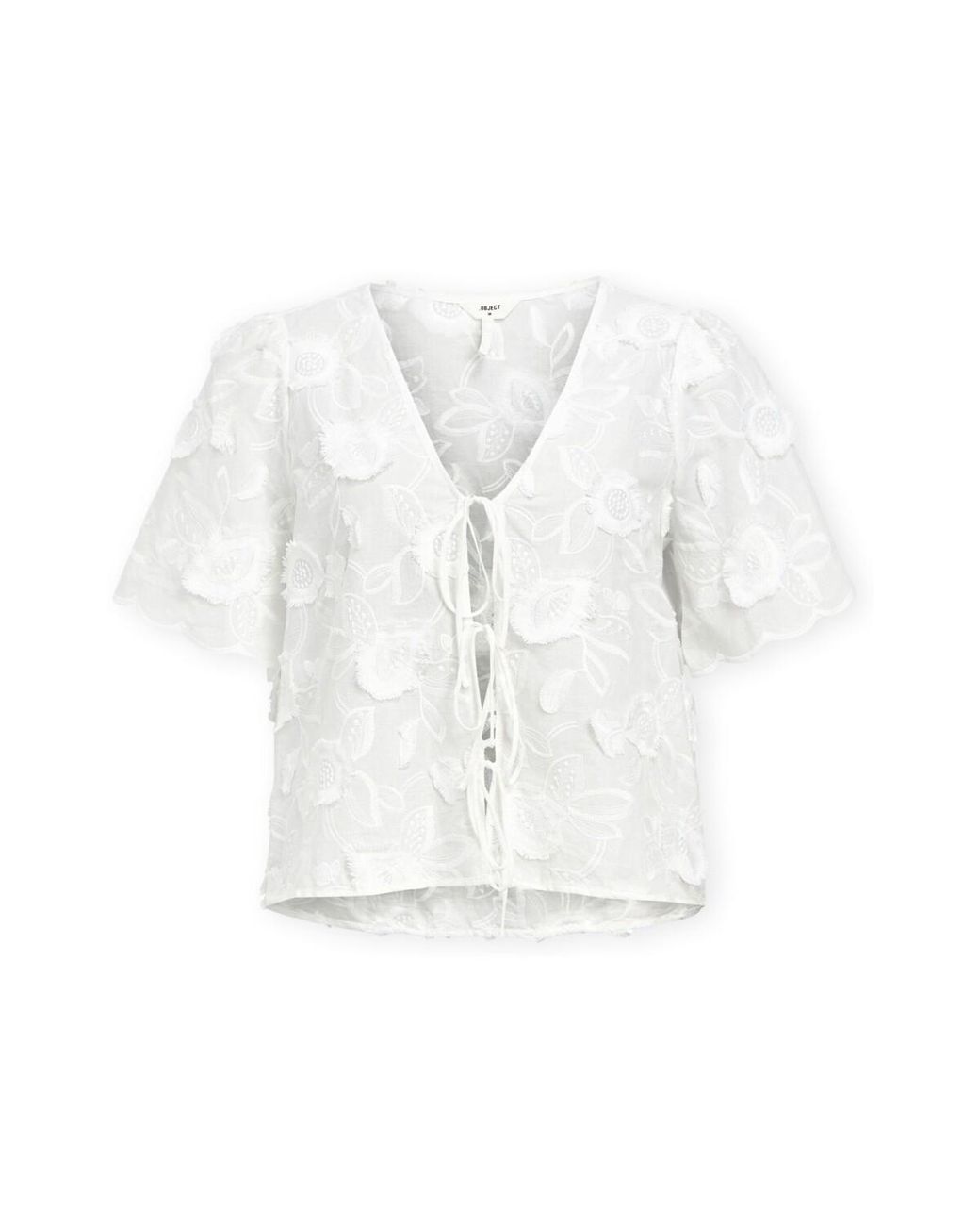 Blouses Top Mini Object en coloris White