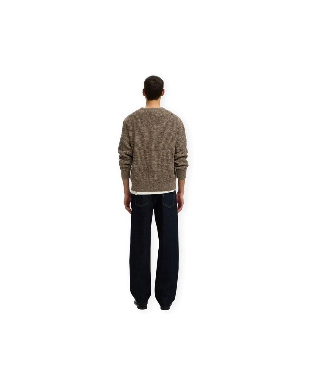 Pull Noos Tilum Knit SELECTED pour homme en coloris Brown