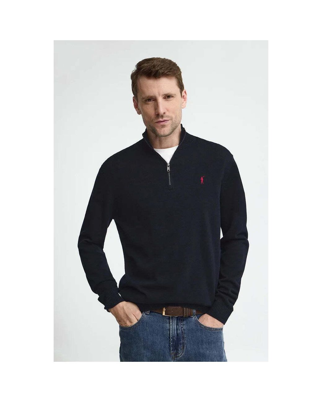 Pull RIGBY GO ZIPPER COTTON VO POLO CLUB pour homme en coloris Black